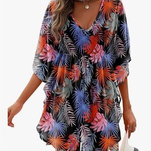 AI'MAGE Womens Beach Swimsuit Coverup Sexy Sheer